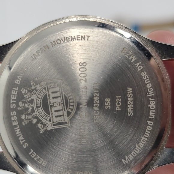 M&M"s 1orange 1red 1blue 2008 watches Mars collector's cute chocolate lovers - Picture 9 of 9